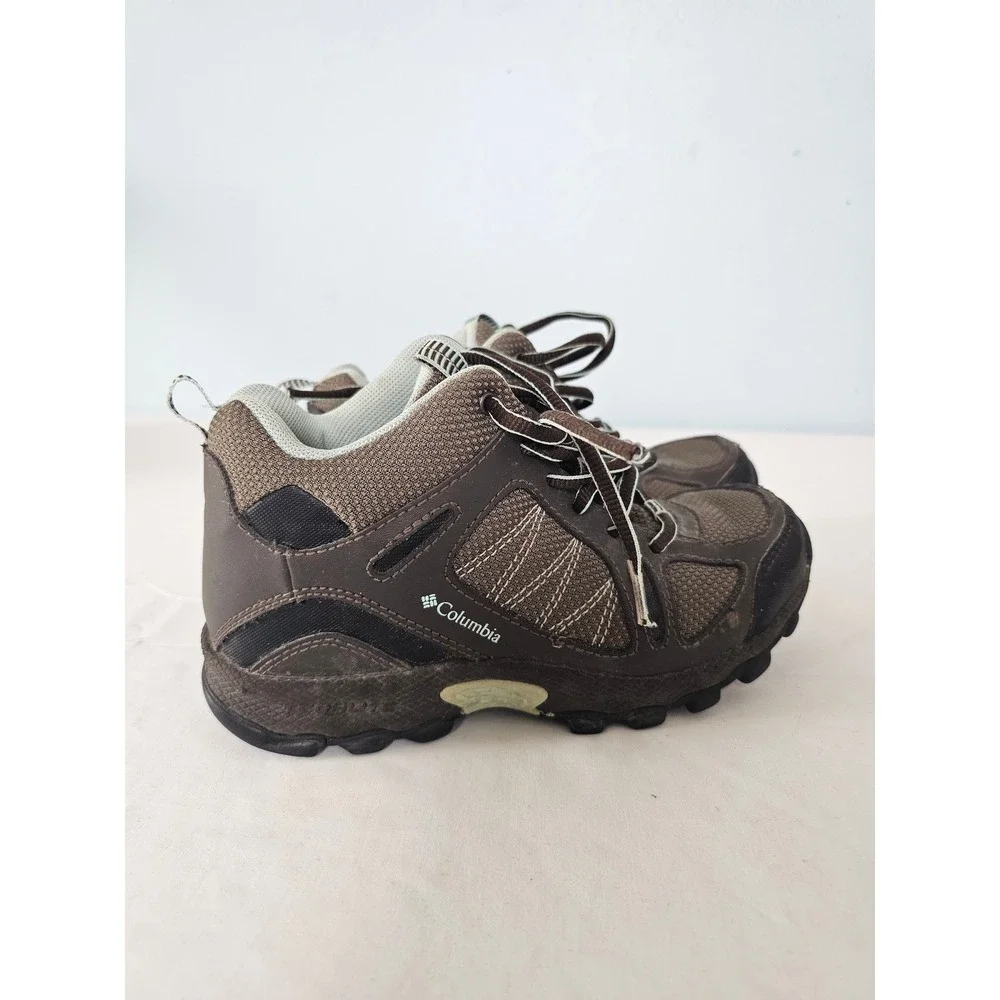 Gorpcore Columbia Hiking Boots Kids Youth 2 Brown Omni-Grip BY3163-231 Rugged